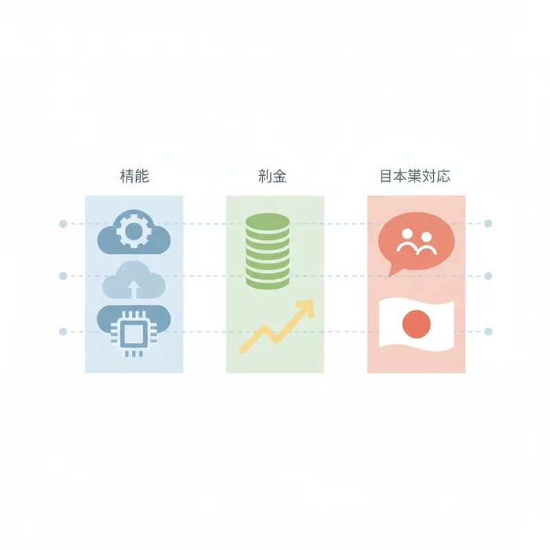 機能・料金・日本語対応を横断比較