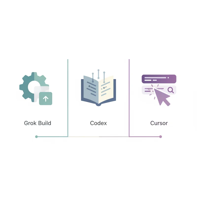 Grok Build vs Codex vs Cursor：3ツール徹底比較